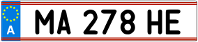 Trailer License Plate
